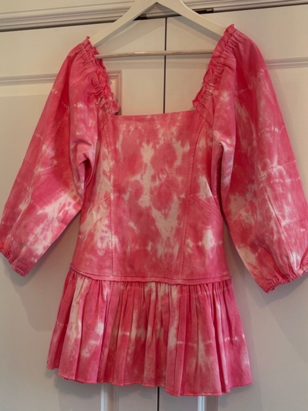 LoveShackFancy Tie Dye Mini Dress